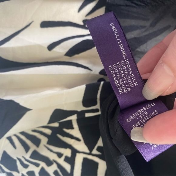 Ralph Lauren Collection Floral Pleated Midi Skirt Silk Size 10 - Picture 7 of 13